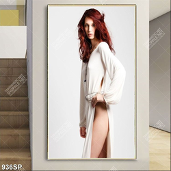 Tranh spa cô gái trẻ tạo dáng sexy treo tường spa