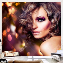Tranh spa người mẫu makeup đẹp ấn tượng huyền ảo