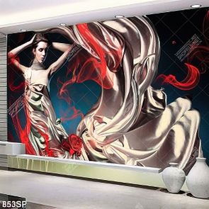 Tranh người mẫu tạo dáng nghệ thuật trang trí spa