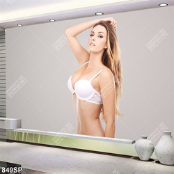 Tranh cô người mẫu nóng bỏng trang trí spa