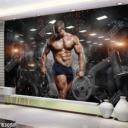 Tranh spa anh chàng với thân hình cơ bắp