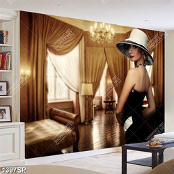 Tranh người đẹp trong căn phòng sang trọng