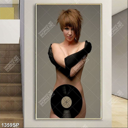 Tranh người mẫu khỏa thân nghệ thuật treo spa