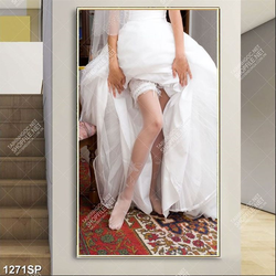 Tranh cô dâu xinh đẹp