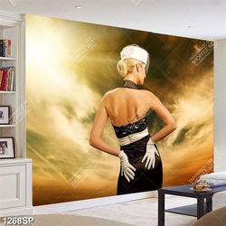 Tranh canvas người mẫu đẹp treo tường spa