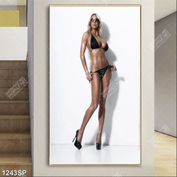 Tranh người mẫu bikini nóng bỏng treo tường spa