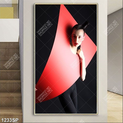 Tranh spa người mẫu tạo dáng nghệ thuật