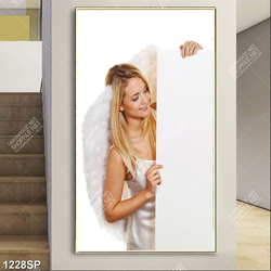 Tranh spa thiếu nữ xinh đẹp nhẹ nhàng