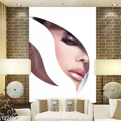 Tranh người mẫu make up