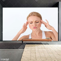 Tranh cô gái suy tư treo tường spa