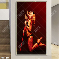 Tranh người mẫu bikini nóng bỏng trang trí spa