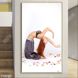 Tranh diễn viên múa dẻo treo spa