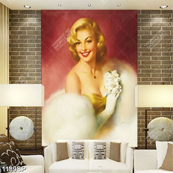 Tranh vẽ cô gái xinh đẹp quý phái treo tường spa