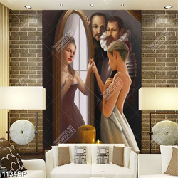 Tranh hai thế giới khác biệt qua gương