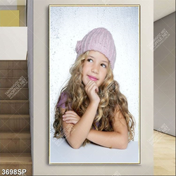 Tranh cô bé dễ thương