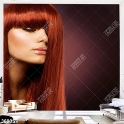 Tranh người mẫu tóc đỏ nổi bật
