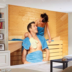 Tranh căp đôi trong phòng xông hơi