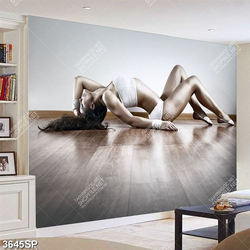 Tranh người đẹp khoe body gợi cảm in canvas