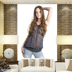 Tranh cô gái trẻ xinh đẹp