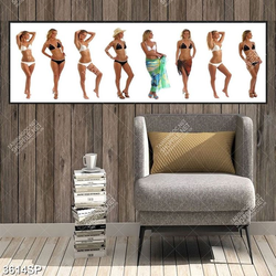 Tranh muôn kiểu người đẹp bikini tạo dáng