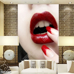 Tranh đôi môi đỏ quyến rũ