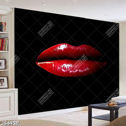 Tranh đôi môi đỏ