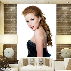 Tranh cô gái trẻ xinh đẹp