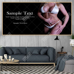 Tranh người mẫu bikini gợi cảm