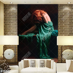 Tranh canvas đẹp cô gái lưng trần trang trí spa