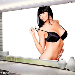 Tranh người mẫu bikini nóng bỏng treo spa