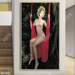 Tranh spa người mẫu khỏa thân