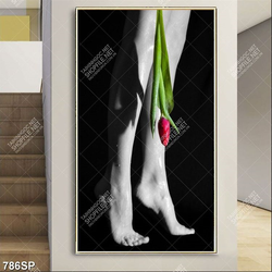 Tranh đôi chân nghệ thuật treo tường spa