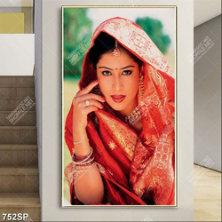 Tranh spa cô gái Ấn Độ xinh đẹp