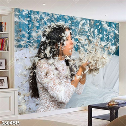 Tranh cô gái thổi lông ngỗng