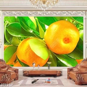 Tranh chùm cam chín vàng