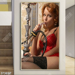 Tranh người mẫu bikini gợi cảm