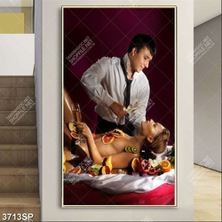 Tranh người mẫu ẩm thực