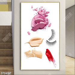 Tranh vết son và mi giả