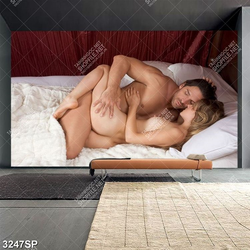 Tranh spa cặp đôi nóng bỏng trên giường ngủ