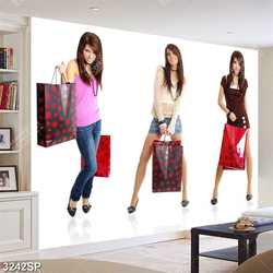 Tranh spa cô gái trẻ trung xinh đẹp