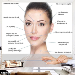 Tranh psd chăm chóc da và làm đẹp trên gương mặt