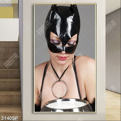 Tranh spa miêu nữ gợi cảm