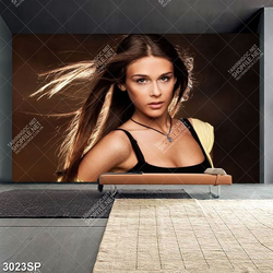 Tranh cô gái xinh đẹp gợi cảm treo tường spa