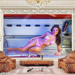 Tranh người đẹp mặc bikini gợi cảm treo spa