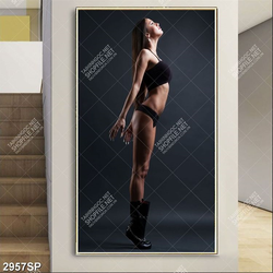 Tranh spa cô gái mặc bikini gợi cảm