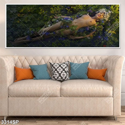 Tranh cô gái nằm khỏa thân nghệ thuật