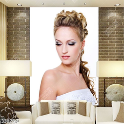 Tranh cô gái trẻ trung xinh đẹp in uv treo spa