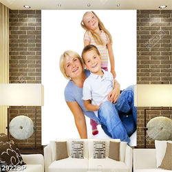 Tranh mẹ và bé in uv