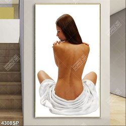 Tranh lưng trần gợi cảm trang trí spa