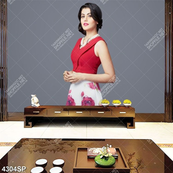 Tranh cô gái mặc váy hoa xinh đẹp